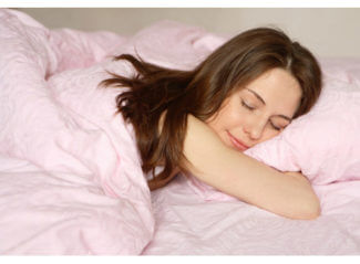 woman enjoying restful sleep